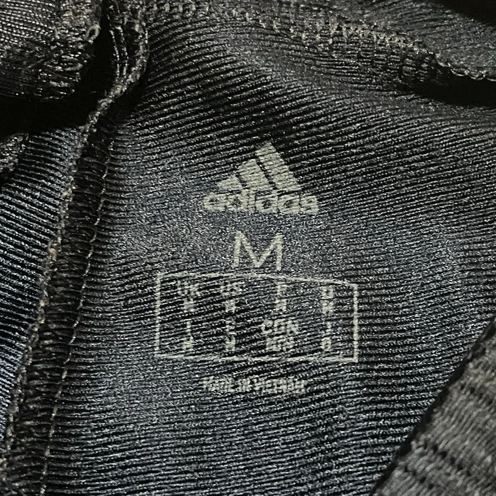 Adidas Mens Track‎ Pants Blue Satin Dazzle Drawstring Size Medium Straight
